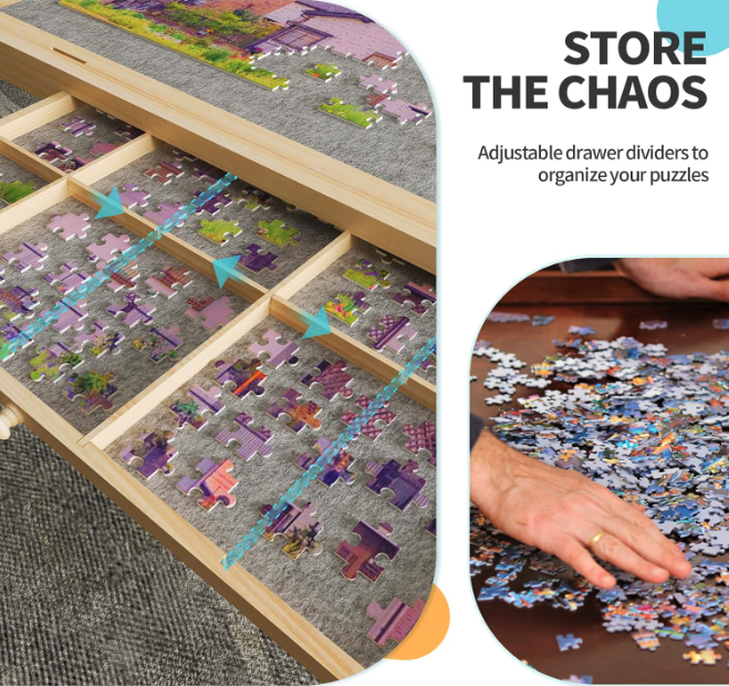 Easyego Puzzle Table - storage drawers